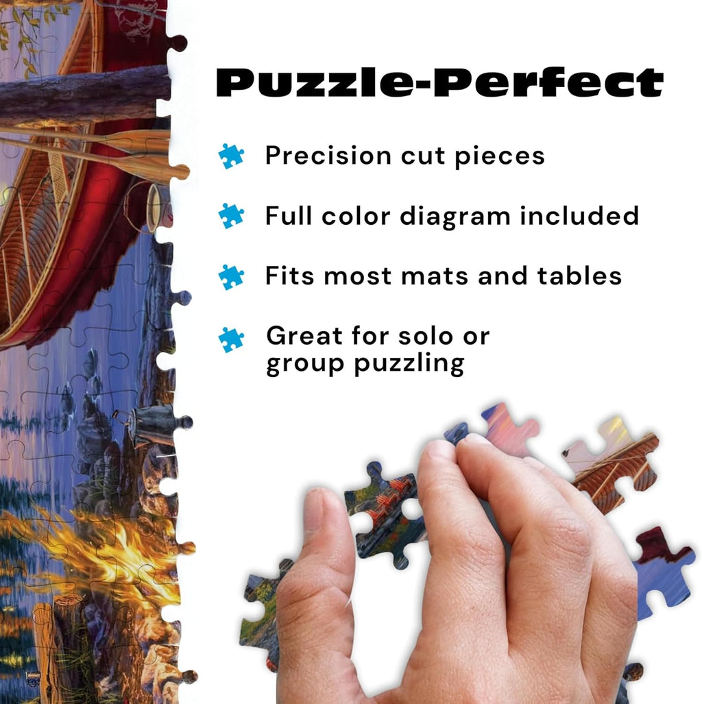 - Darrell Bush - Canoe Lake - 1000 Piece Jigsaw Puzzle