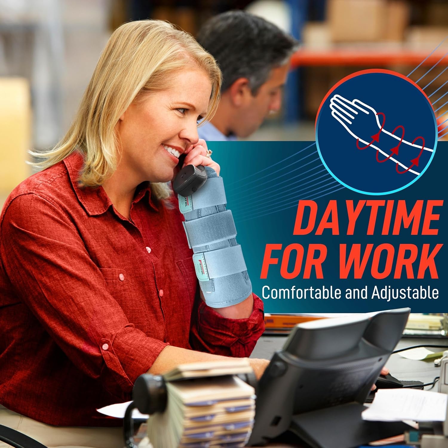 Carpal Tunnel Wrist Brace | Night Sleep Support Brace, Removable Metal Wrist Splint- Hot/Ice Pack, Right Hand, Small/Medium, Adjustable Hand Brace for Men, Women, Relieve and Treat Wrist Pain